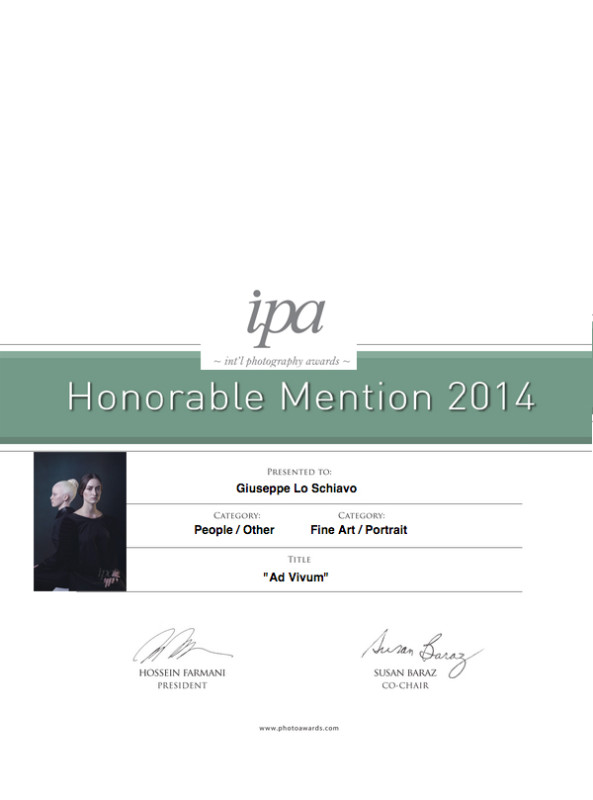 2 Honorable Mentions in the 2014 International Photography Awards